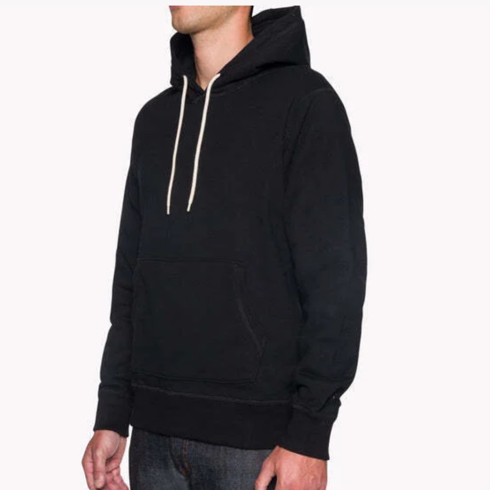 Heavy Terry Unisex, black, heavy weight, long sleeve sweatshirt, hoodie, size XL